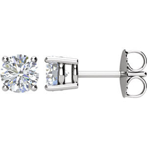 3/4 ctw. Round Diamond Stud Earring