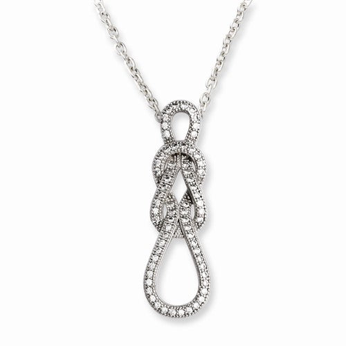 Sterling Silver Love Knot Necklace Gigliotti Jewelers