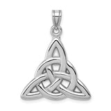 14 Karat White Gold Trinity Knot Pendant