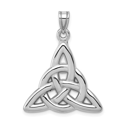 14 Karat White Gold Trinity Knot Pendant