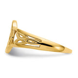 14 Karat Yellow Gold Ladies Celtic Knot Ring