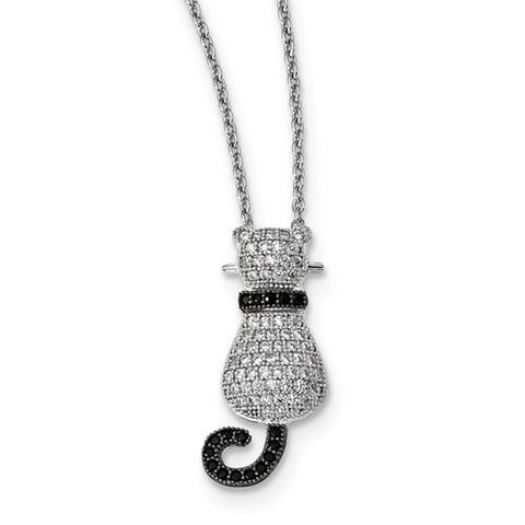 Sterling Silver Cattitude Necklace
