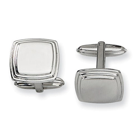 Stainless Steel Polished Cuff Links