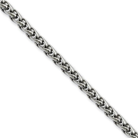 Gents Stainless Steel 20" Wheat Chain